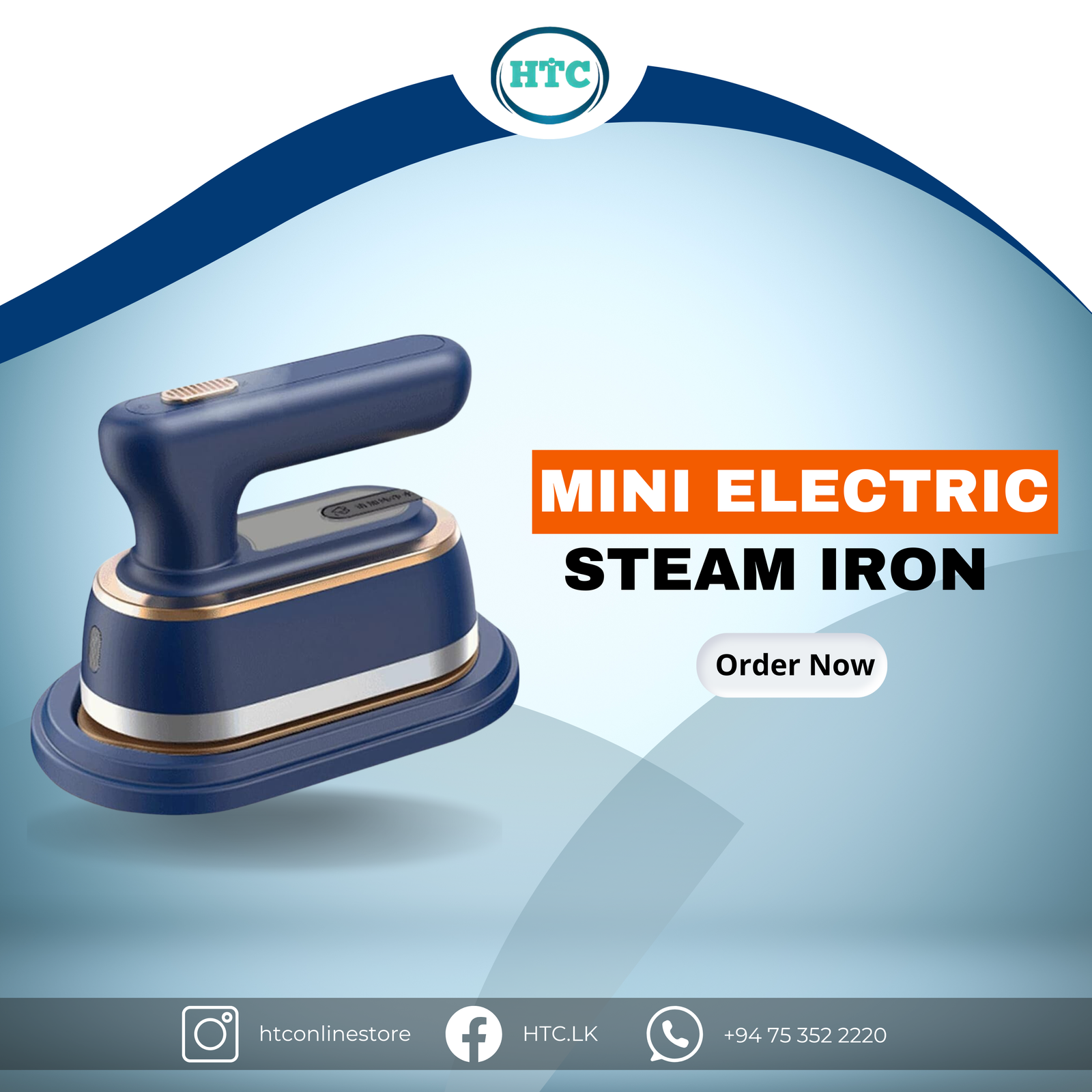 Mini Electric Steam Iron Handheld Hanging Ironing Machine