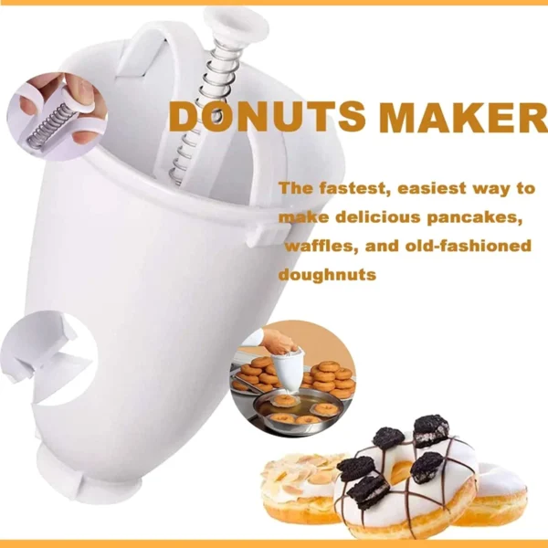 Hand-Pressed Mini Donut Maker – Manual Donut Batter Dispenser - Image 3