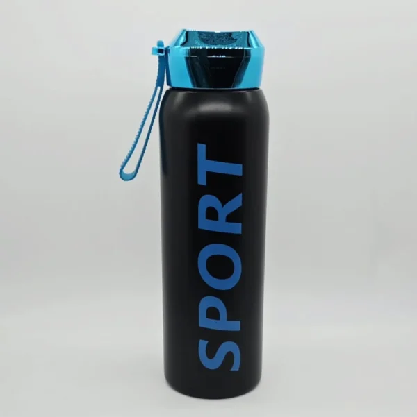 1L Aluminum Sports Water Bottle – Leakproof & Portable with Snap Lid and Handle