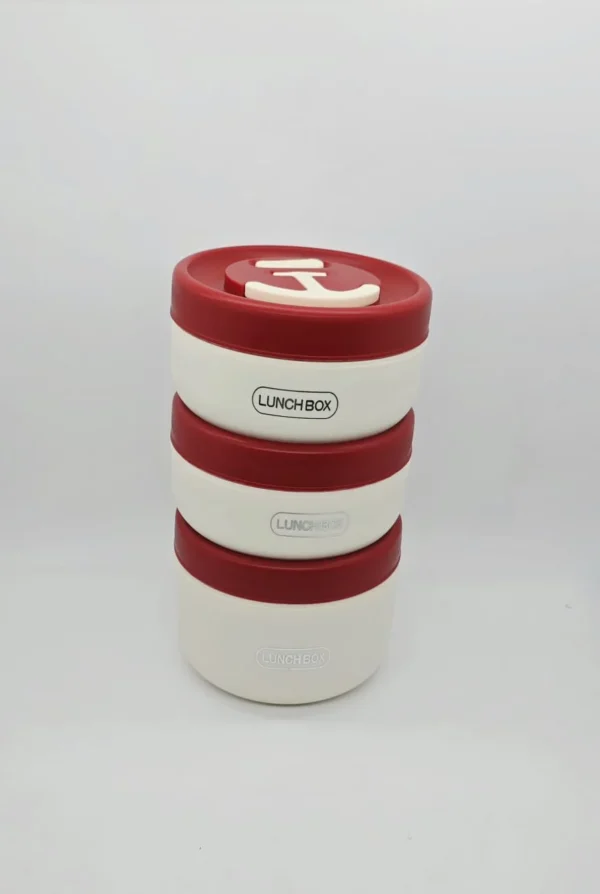 03 Pcs Stainless Steel Thermos Lunch Bowl – Insulated Bento Food Jar for Kids & School