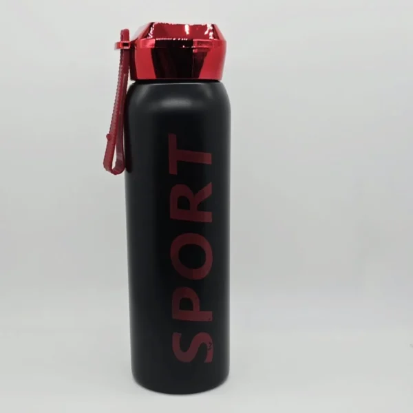 1L Aluminum Sports Water Bottle – Leakproof & Portable with Snap Lid and Handle - Image 3
